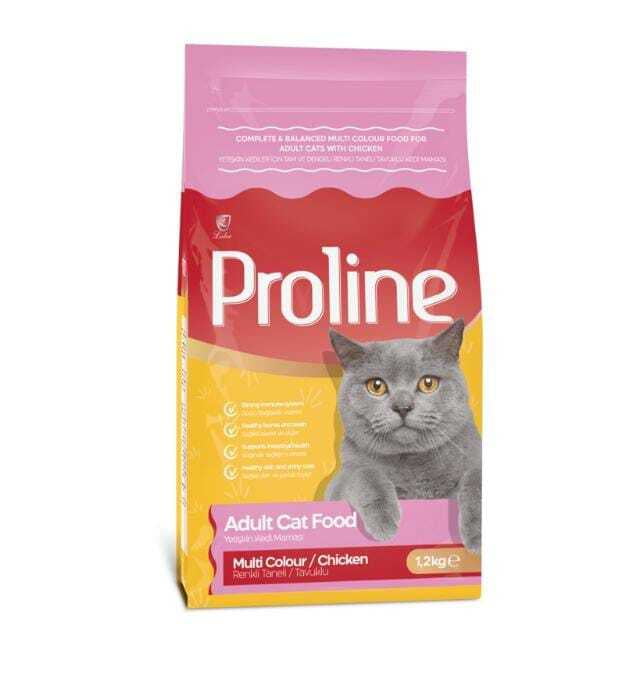 PROLINE ADULT CAT FOOD MULTI COLOUR 1.2KG PROLINE ADULT CAT FOOD MULTI COLOUR 1.2KG