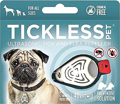 Tickless Pet, Chemical Free Ultrasonic Flea and Tick Repellent – Beige